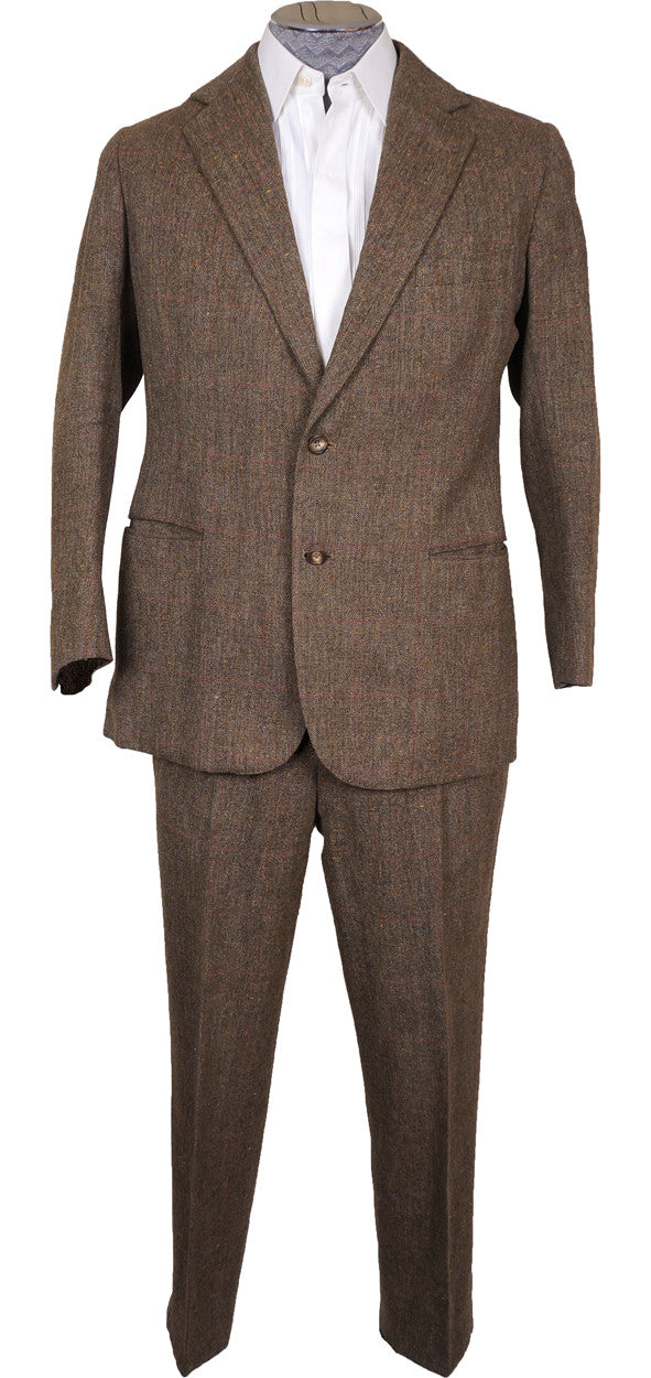 Vintage 1970s Bespoke Tweed Suit Lesley and Roberts London Tweed Run