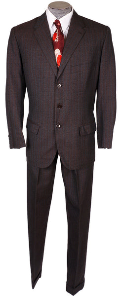 1950s Mens Suit Vintage Hand Tailored Jacket & Pants Made in Egypt Size ...