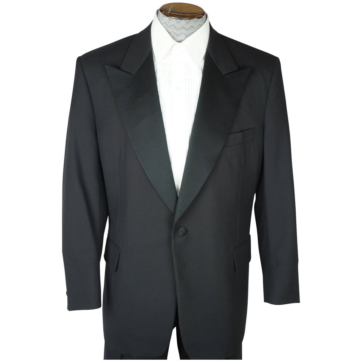 Vintage 1990s Mens Formal Wear Tuxedo Paul Stuart Size 43 S