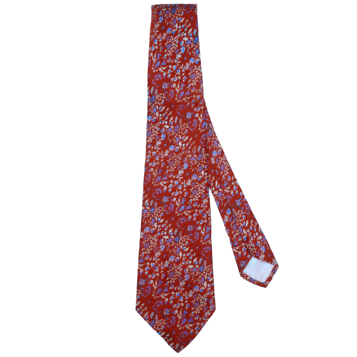 Woven Silk Necktie 1970s Vintage Tie The Persian Shop New York Gorgeous Quality Poppy S Vintage Clothing