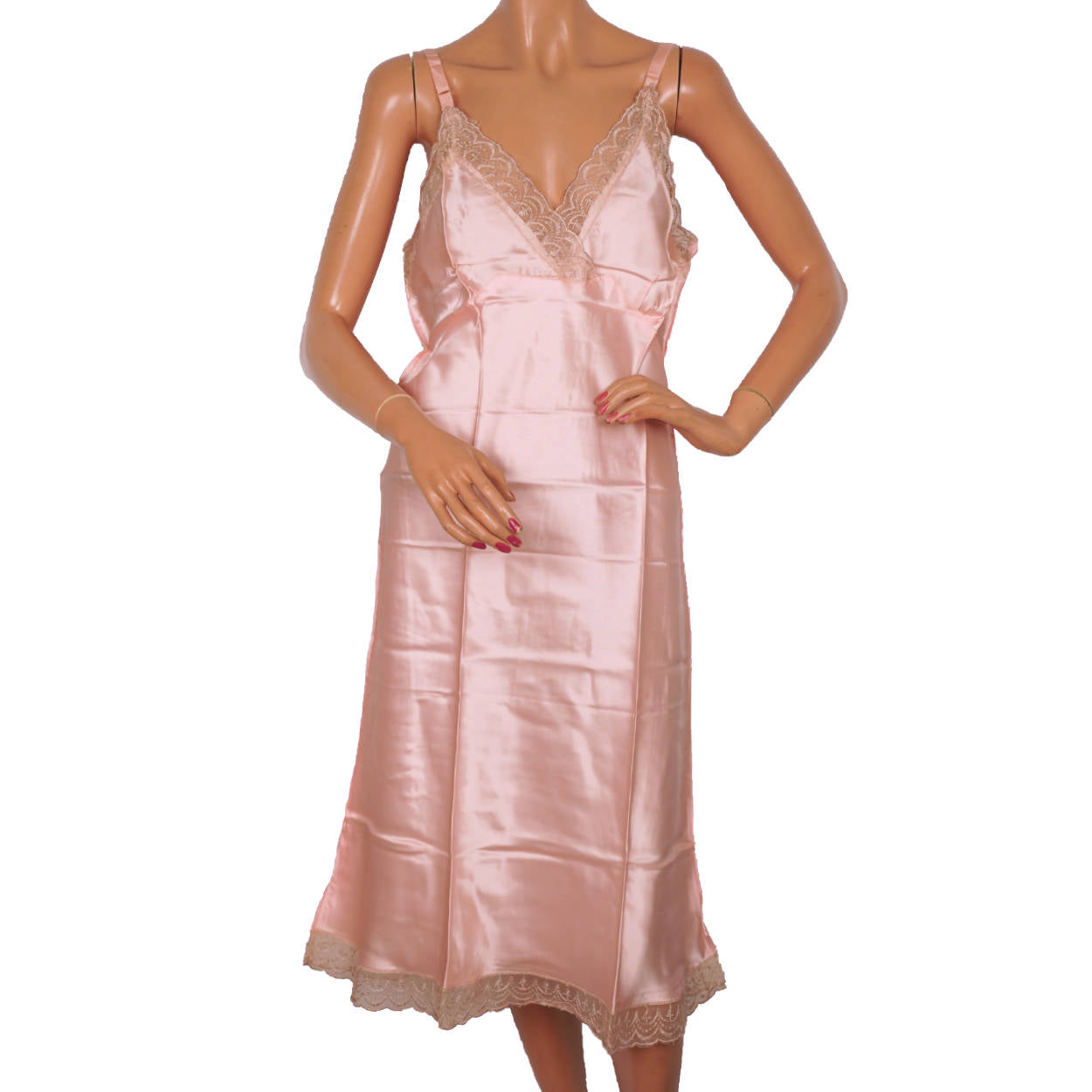 pink satin slip