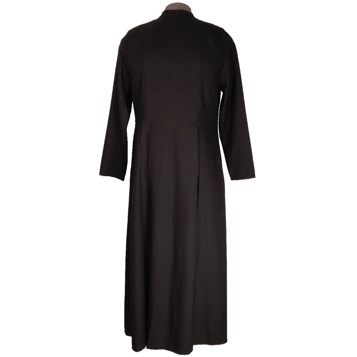 Vintage Roman Catholic Priest Cassock Soutane Black Robe Size M