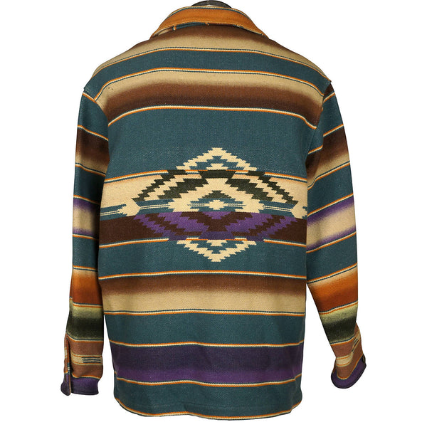 Vintage Ralph Lauren Southwestern Coat Serape Indian Blanket Jacket Usa Mens L