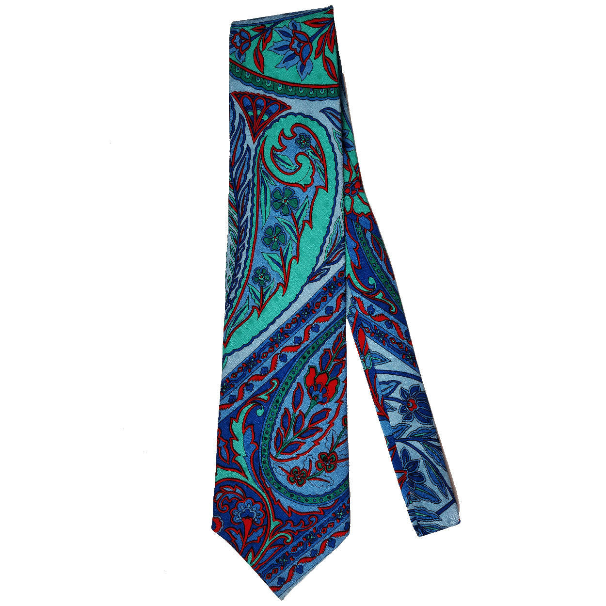 Vintage Gianni Versace Versus Silk Tie Ornate Floral Pattern Necktie