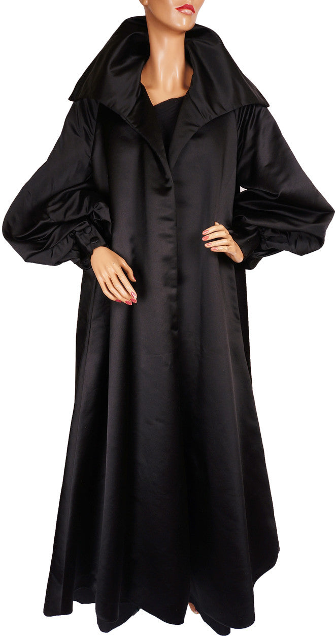 black evening coat