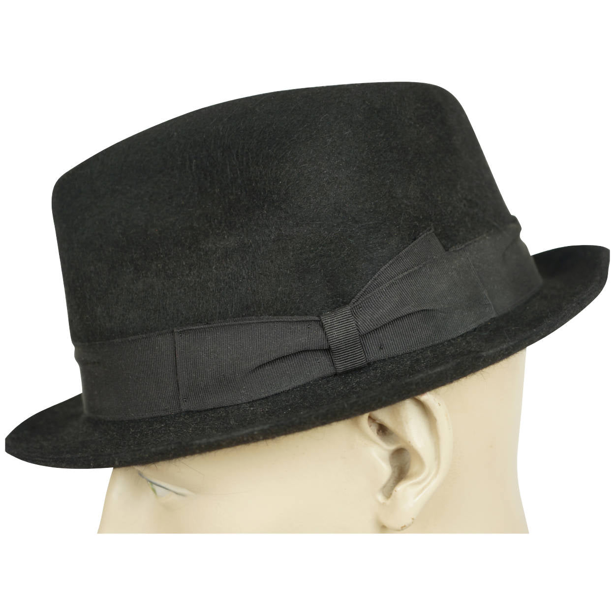 Yohji Yamamoto Borsalino Trilby Fedora Hat Water Repellent Rabbit Fur Felt  7 5/8