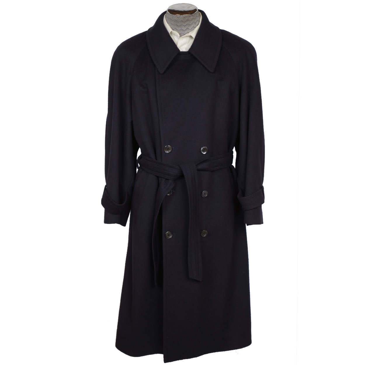 Zilli France Pure Cashmere Coat Mens Continental Overcoat Silk Lining ...