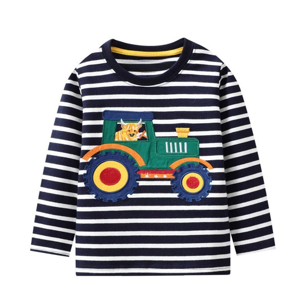 Long-Sleeve Truck Print T-shirt for Toddler Boys – Kidsyard Greenland