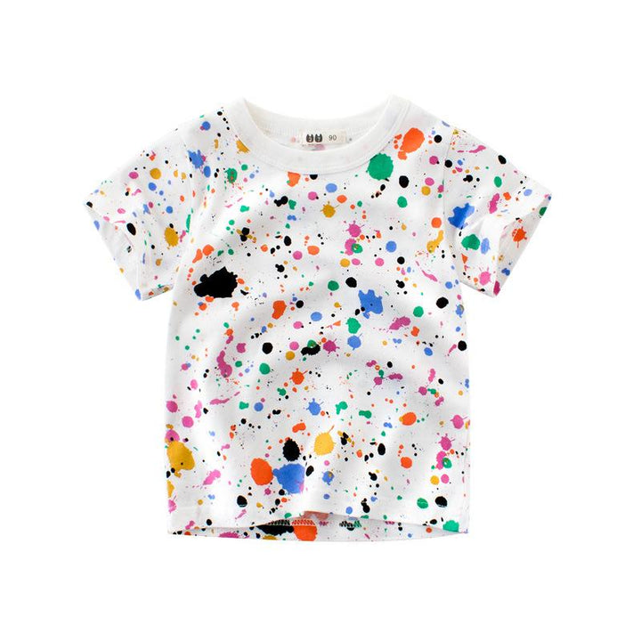 Toddler Boys Colorful Dot T-shirt - Kidsyard Greenland