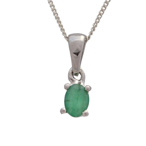 Emerald Birthstone Necklace