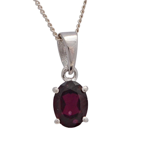 Garnet Birthstone Necklace