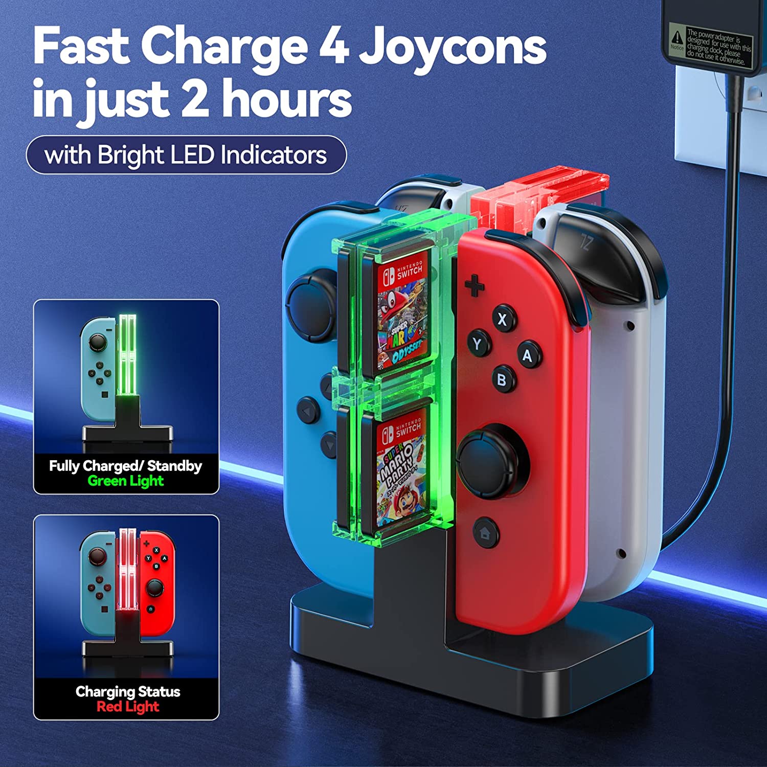 Switch Controller Charger for Joycons – oivogaming