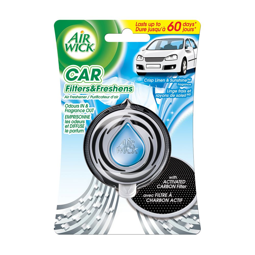 Air Wick Car Air Freshener (Crisp Linen & Sunshine) 3ml - Lisa's