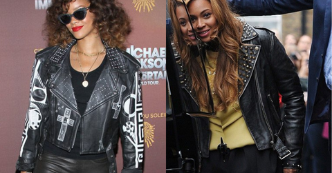 Celebrities Wearing Studded Leather Jackets