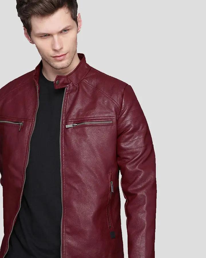 Akatsuki Red Cloud Black Leather Jacket | Leather jacket, Black leather  jacket, Jackets