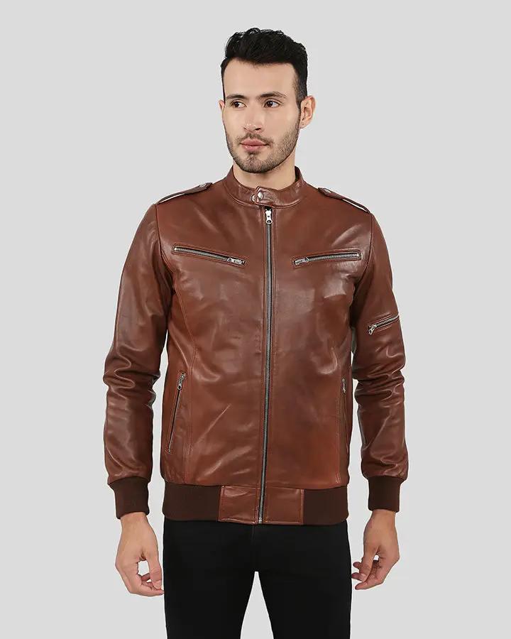 Men's Declan Racer Leather Jacket