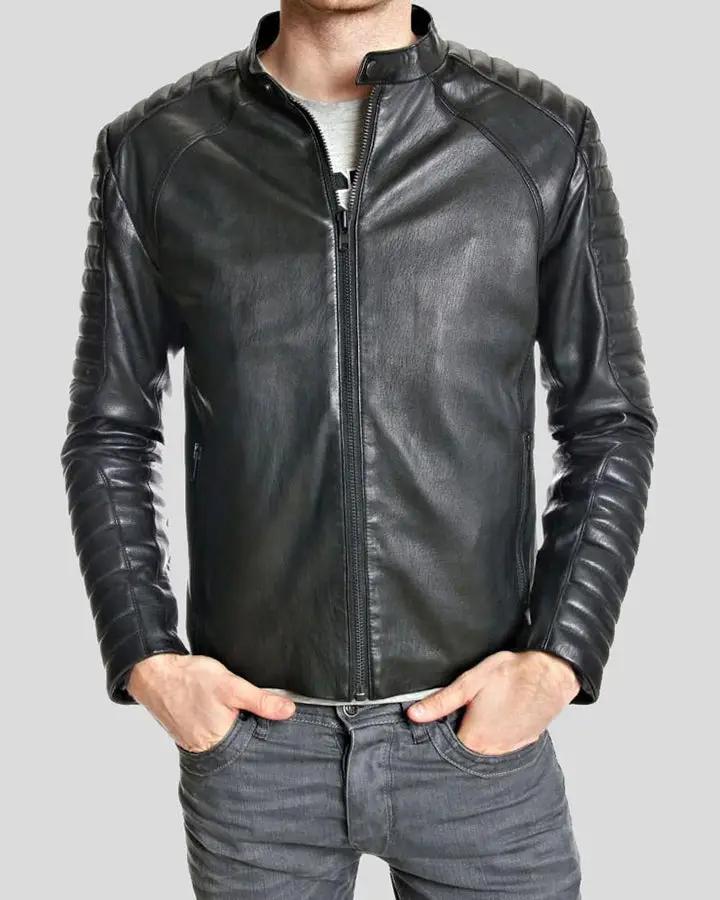 Men's Cleo Biker Leather Jacket