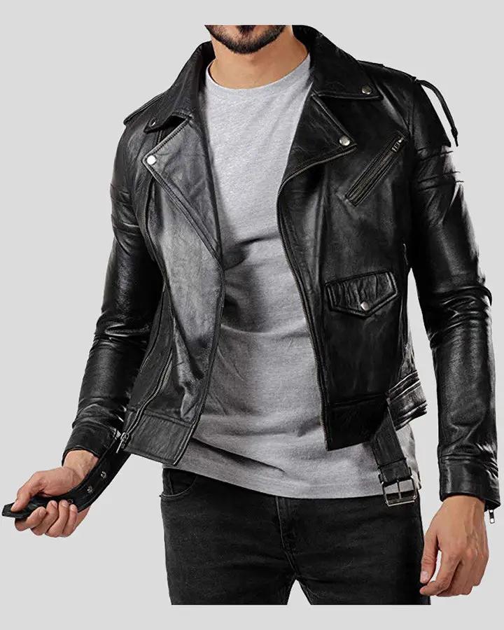NYCLeatherJackets Men's Donn Motorcycle Leather Jacket