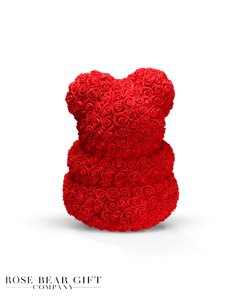 red rose bear