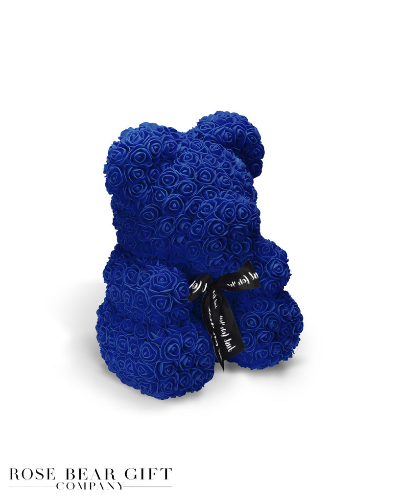 royal blue rose bear