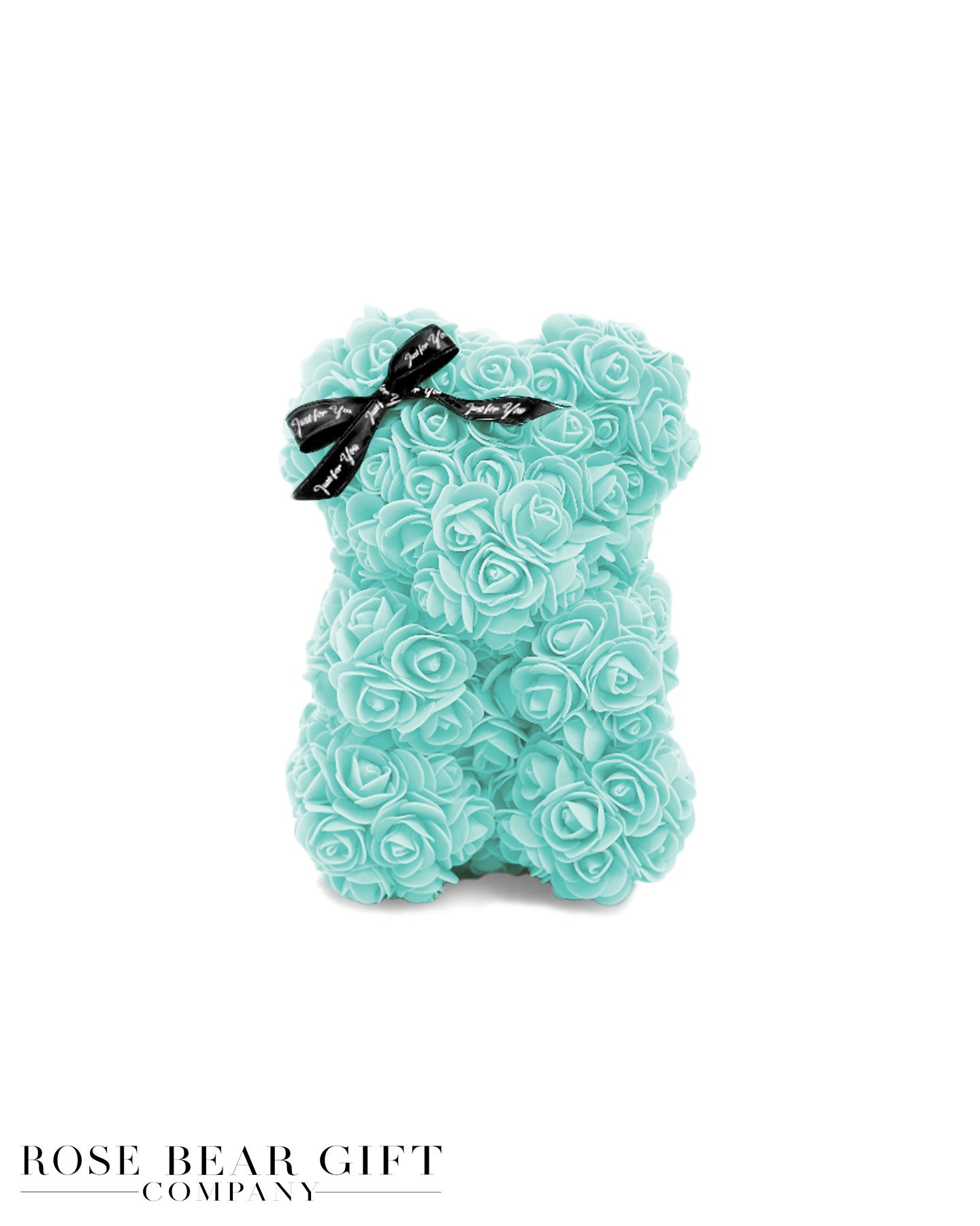 tiffany blue rose teddy bear