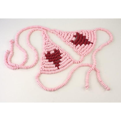 Monsterzeug Edible bra made of sugar pearls, candy bra for eating, edible  underwear for love game, erotic toy, one size, Colourful : :  Health & Personal Care