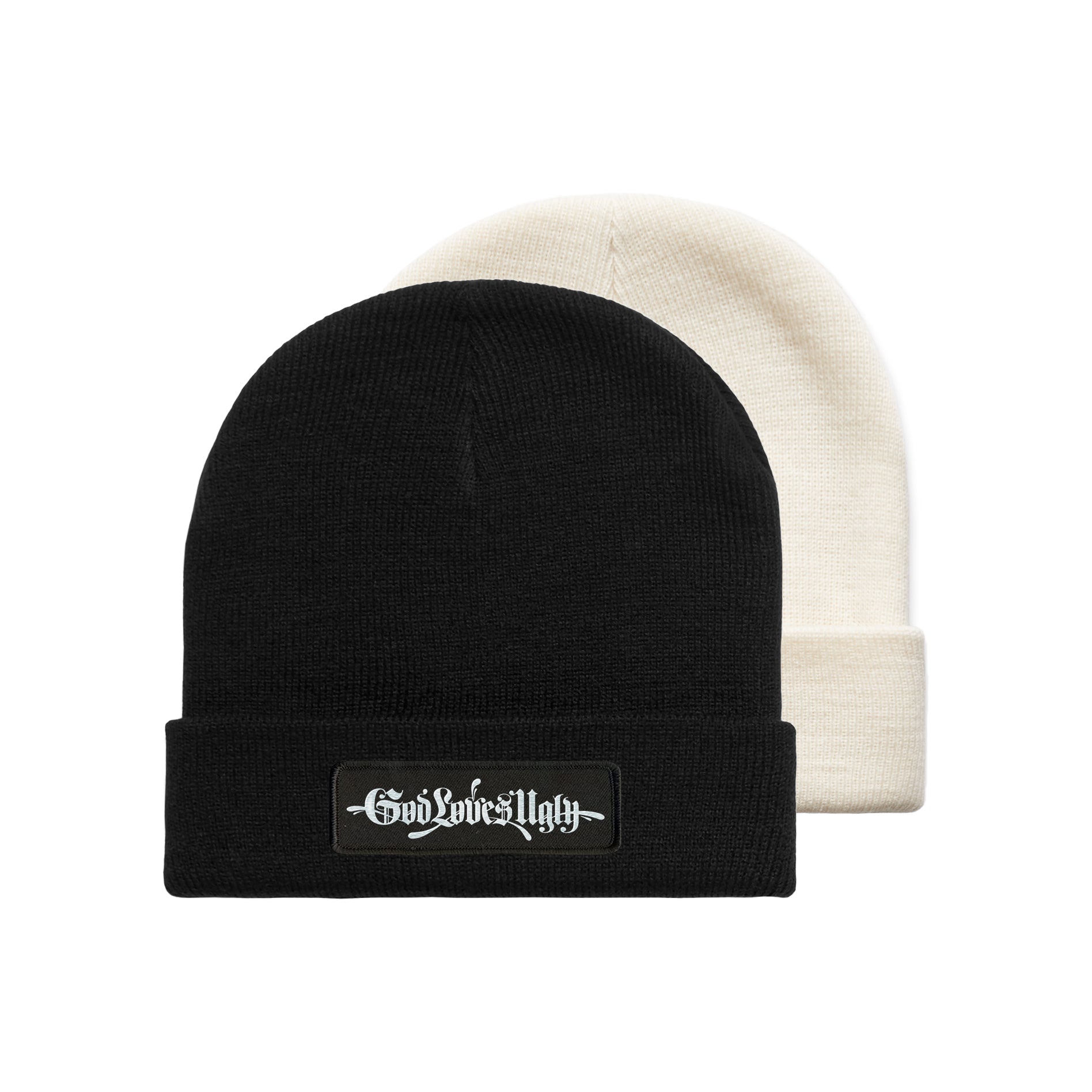 “GodLovesUgly Reprise” Knit Beanie - Atmosphere product image