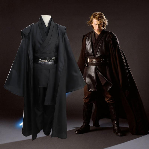 Jedi Anakin Sis Black Brown Cosplay Costume For Adult Prosgifts - roblox jedi clothing