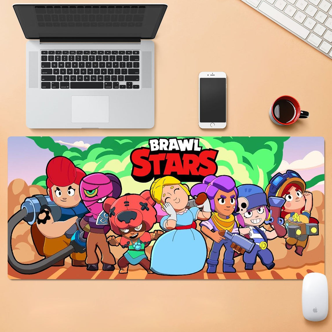 Brawl Stars Mouse Pad Extended Game Mouse Pad Prosgifts - brawl stars mouse