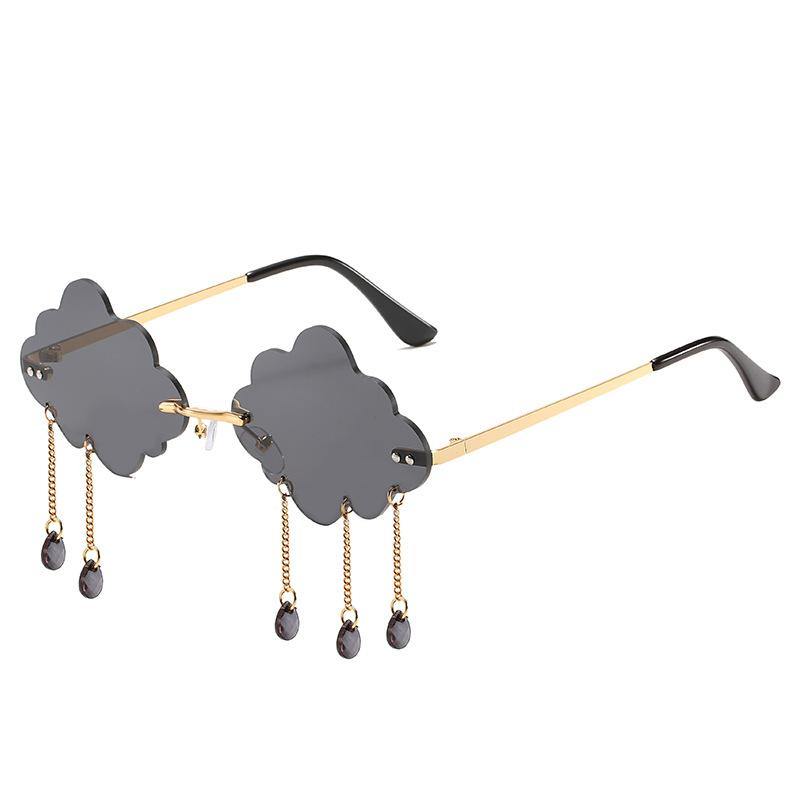 cloud glasses with raindrops