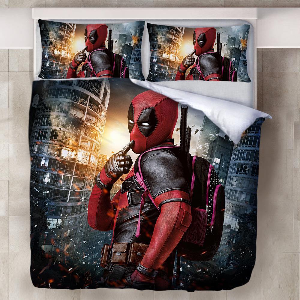 Deadpool Bedding Set Quilt Cover Pillow Case Prosgifts - roblox deadpool costume