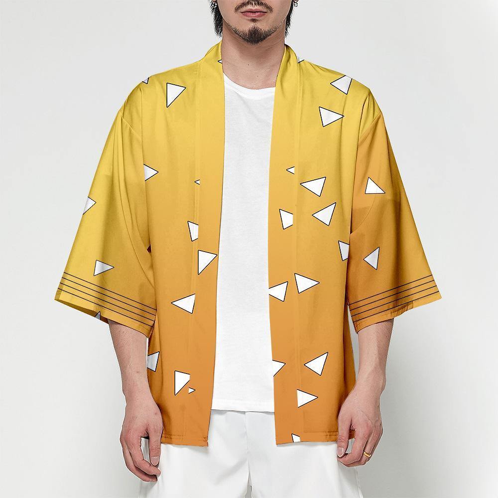 Demon Slayer Kimetsu No Yaiba Tanjiro Kamado Kimono Cosplay Costume Sh Prosgifts - tanjiro roblox shirt