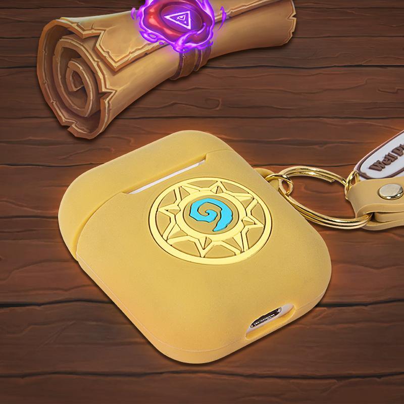 Hearthstone Airpods Silicone Protective Cover Yellow Airpods Case Prosgifts - airpod case roblox