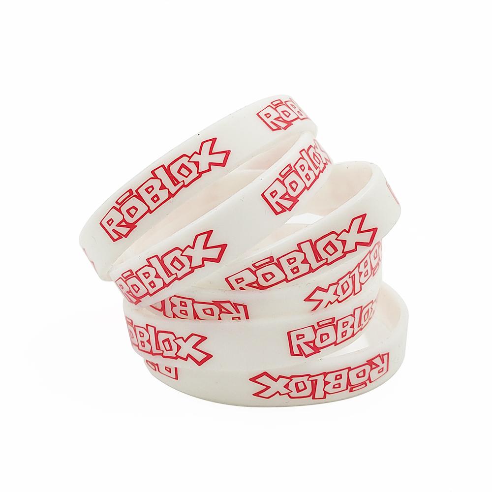 Roblox Silicone Rubber Bracelets 12 Pcs Wristbands Glow In Dark For Pa Prosgifts - bracelet shirt roblox