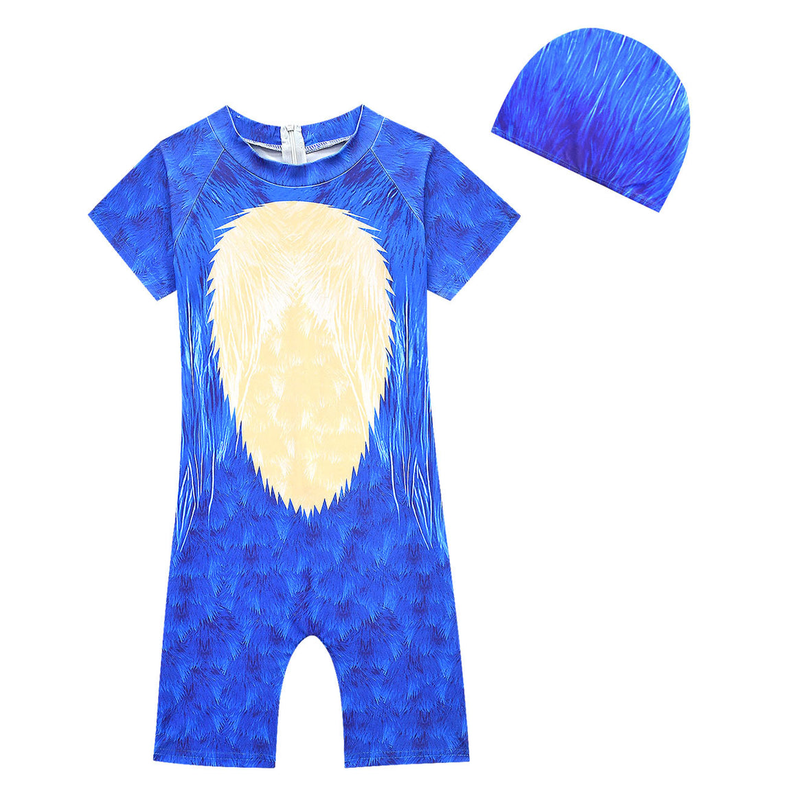 Sonic The Hedgehog Swimsuit One Piece Swimwear And Swimming Cap Set Ki Prosgifts - roblox swimsuit boy