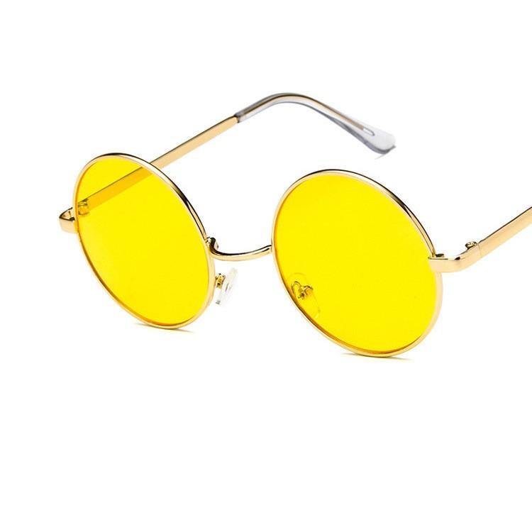 Women Men Sunglasses Round Vintage Metal Frame Shade Sunglasses - vintage glasses code roblox