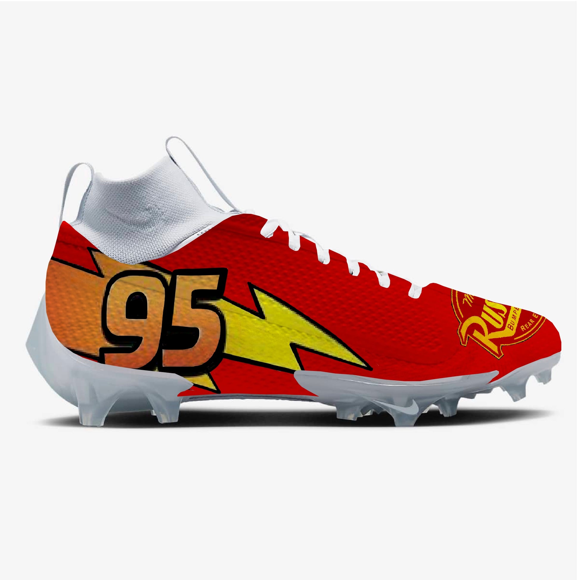 Lightning McQueen Football Cleats – JkicksCleats