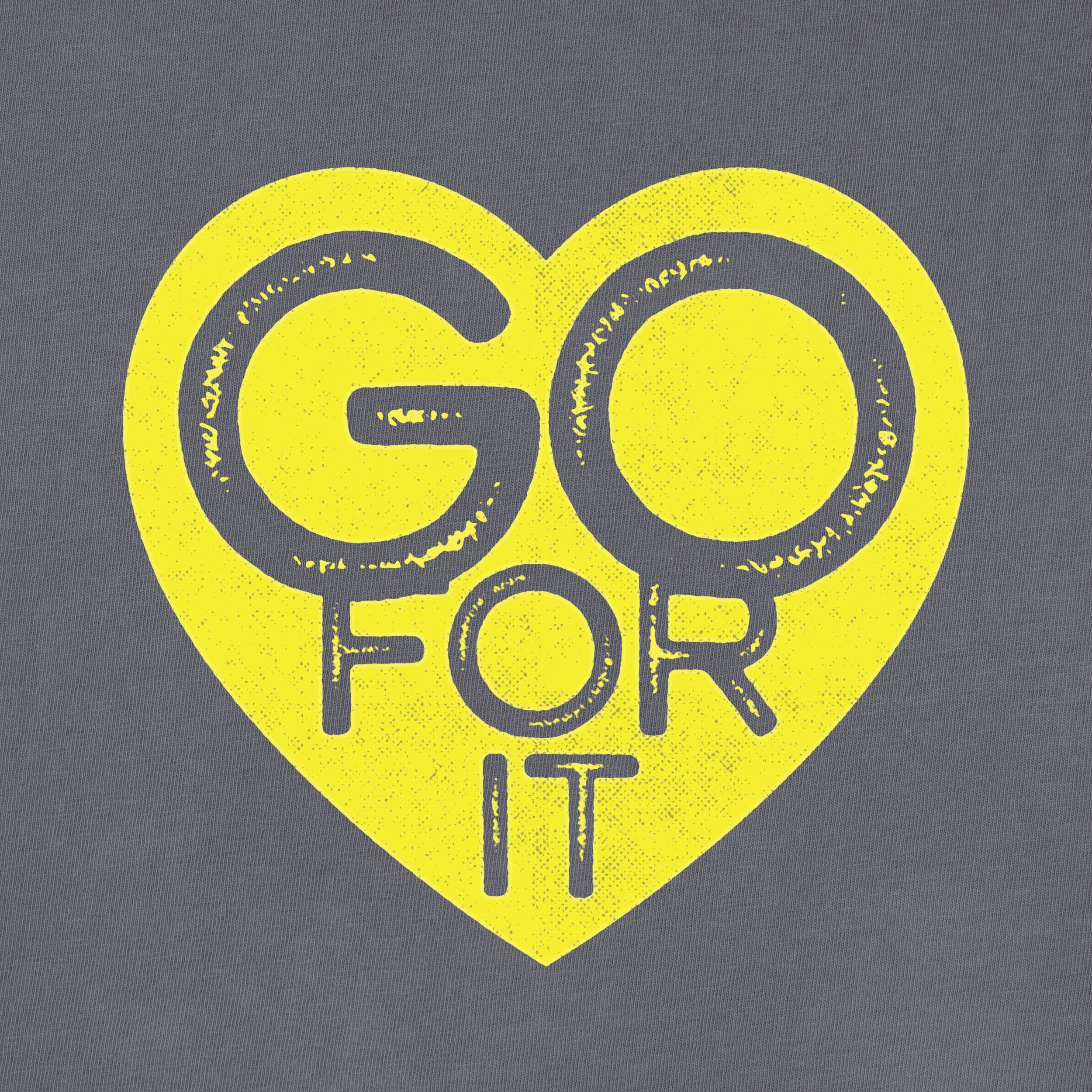 Go For It Heart Print T-shirt