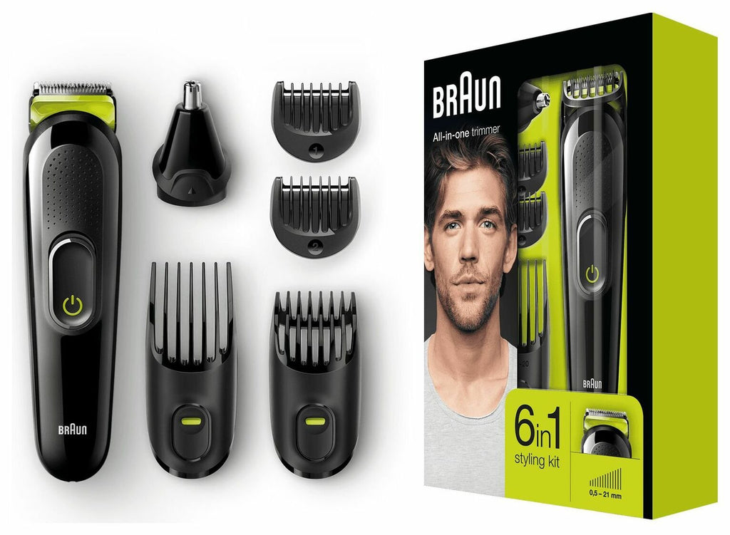 braun hair clipper and beard trimmer