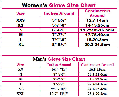 Sizing Charts and Sizing information –