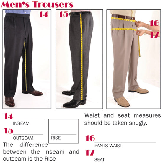 What Does a Men's Pants Rise Mean and How Do You Measure It? – 34