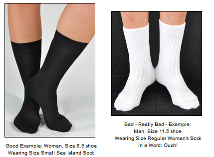 women's sock size to men's