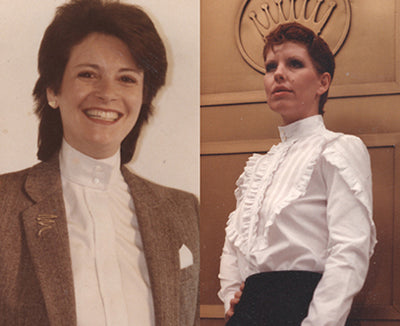 Two women's custom shirts
