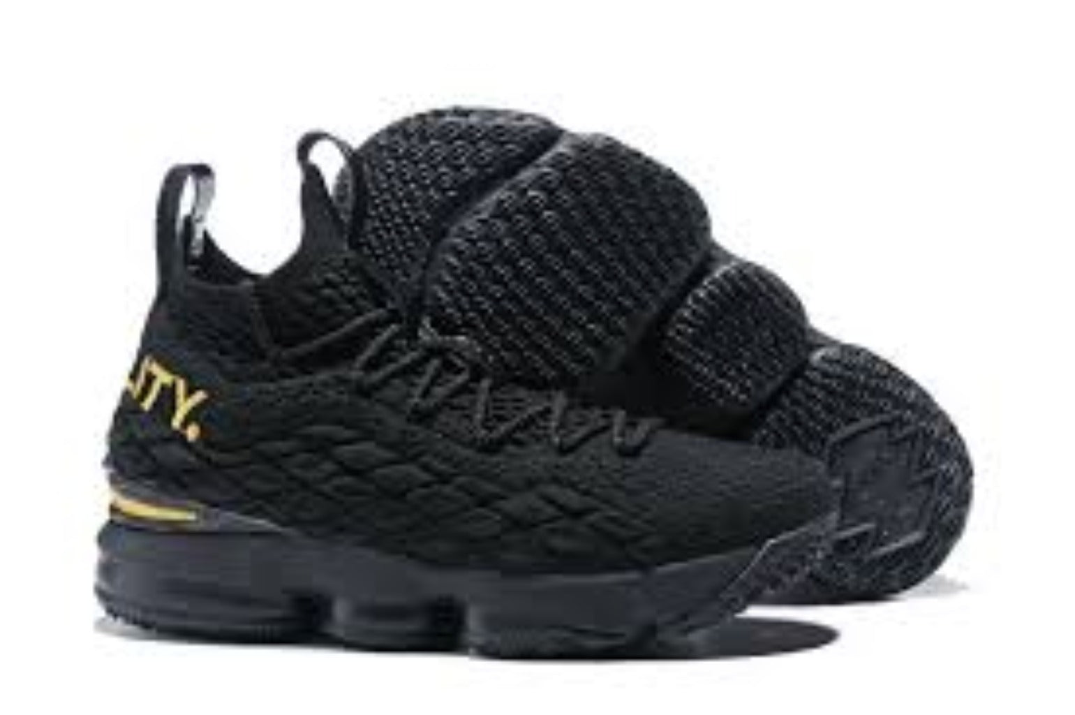 lebron black and gold basketball shoes