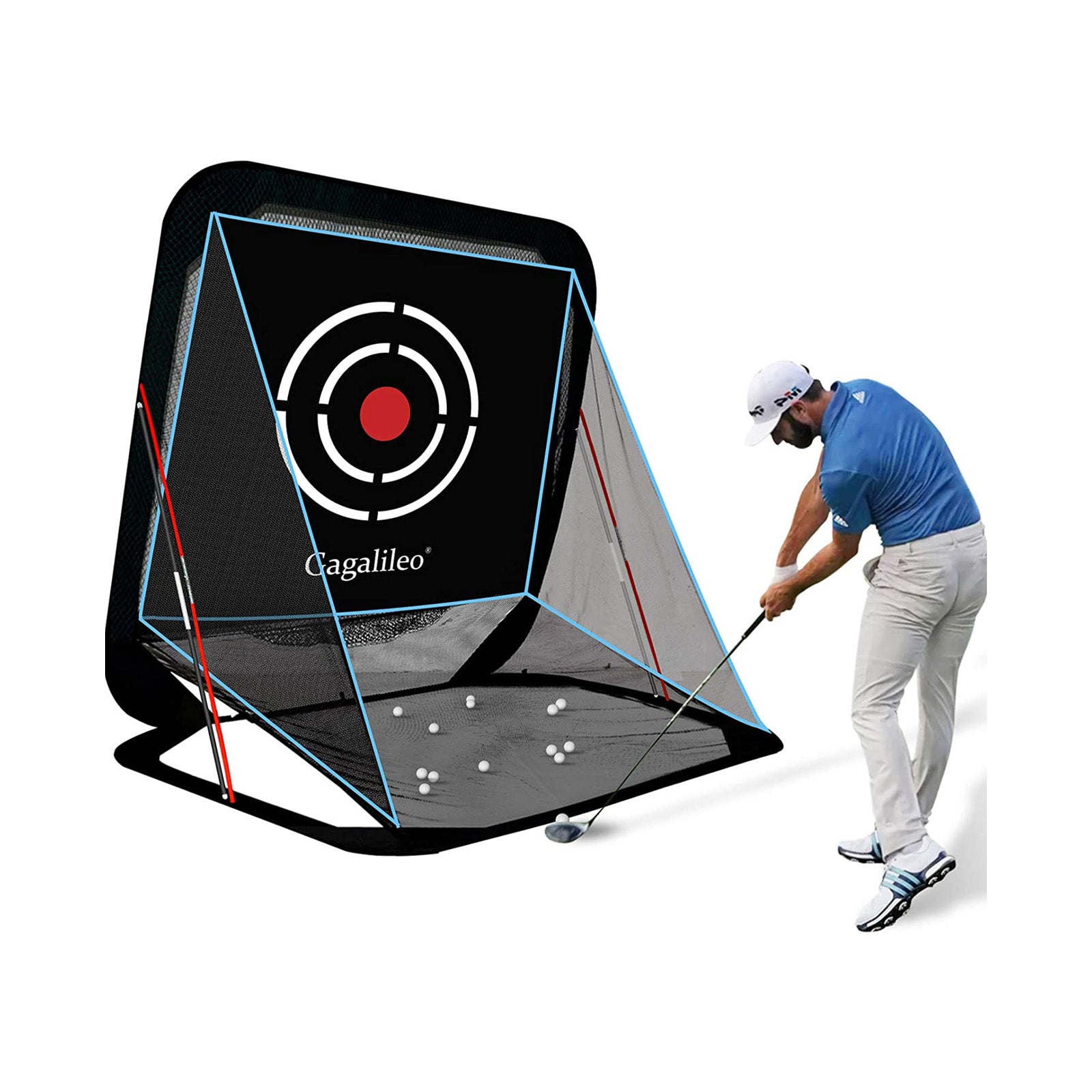 Golf Pop-up Hitting Net Training Aids Driving Range Backyard