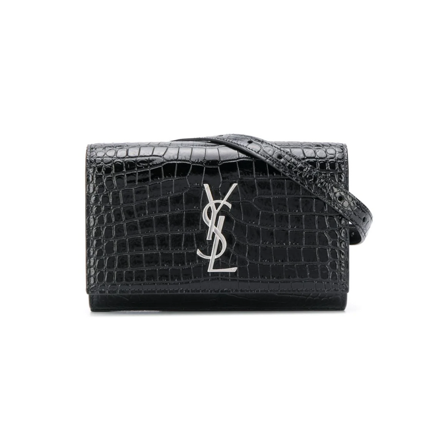 Saint Laurent - Kate Crocodile Belt Bag | All The Dresses