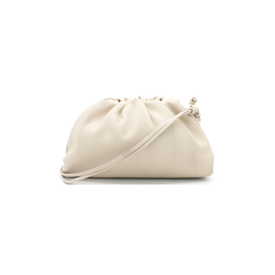 Bottega Veneta - Mini Leather Clutch (white) | All The Dresses
