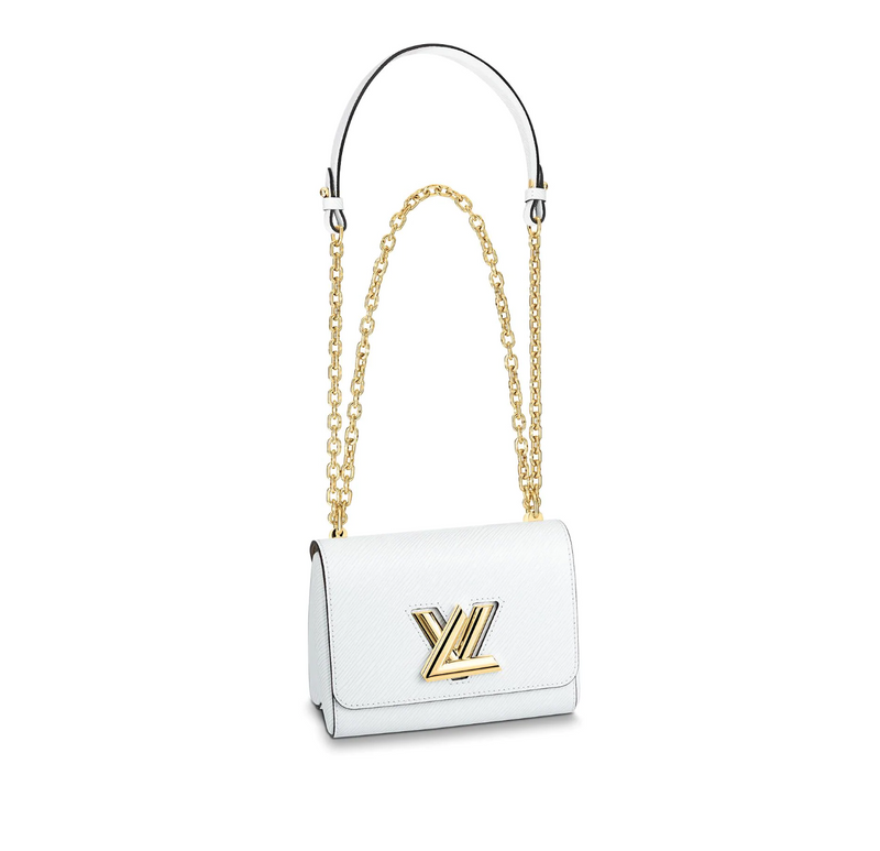 Louis Vuitton Silver Epi Leather Twist PM Bag at 1stDibs