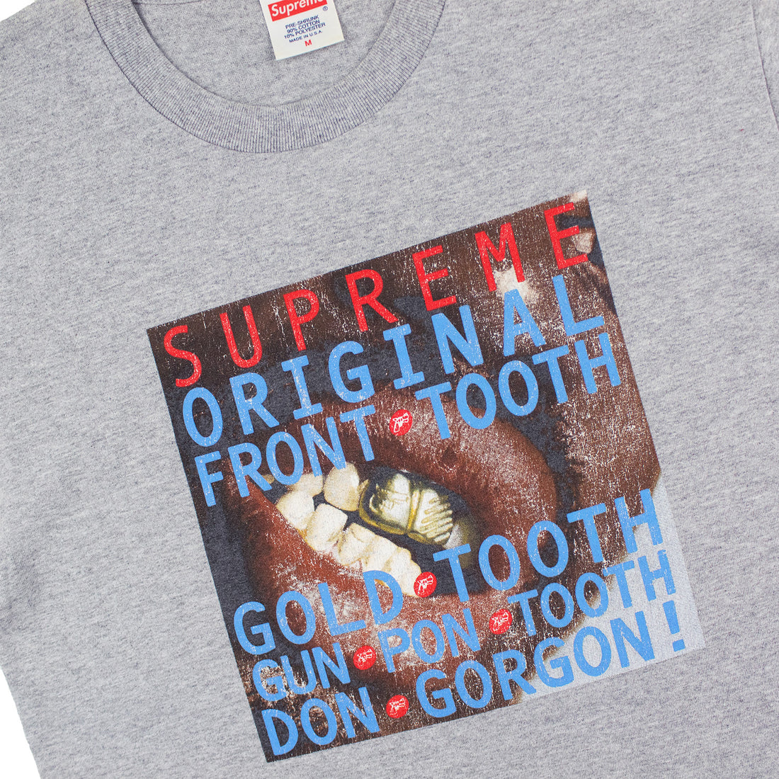 supreme gold tooth tee