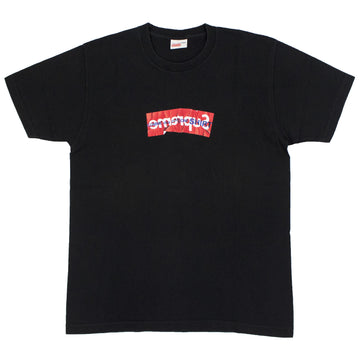 Supreme Red on Black Box Logo Tee Shirt T-Shirt Sz M